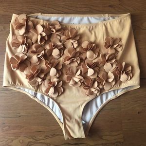 NWOT Toasted Brown 3D Floral Bottoms